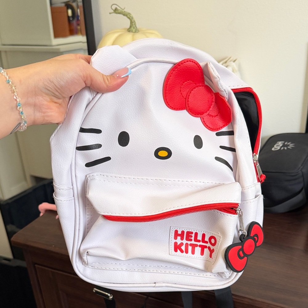 Hello Kitty Red and White Kids Backpack